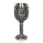 3D Viking Skull Coffee Beer Mug Skull Mug Beer Wine Drink Gift Stainless Steel Knight Decorative Cup for Men, Goblet, Mug