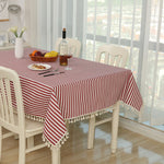 Cloth Cotton Dining Tablecloth Decoration Cloth, 110x140cm, 90x90cm, 120x160cm, 120x120cm