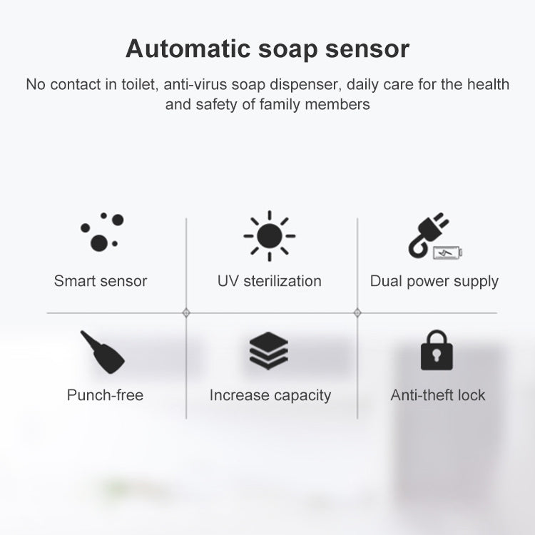 1000ML Automatic Induction Soap Dispenser Non-contact Anti-Virus Soap Dispenser, 1000ML Liquid Type, 1000ML Spray Type, 1000ML Foam Type