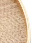 Creative Round Solid Wood Tea Tray Hotel Wooden Tay Storage Tray, Diameter: 30cm, Wood Color, Diameter: 30cm