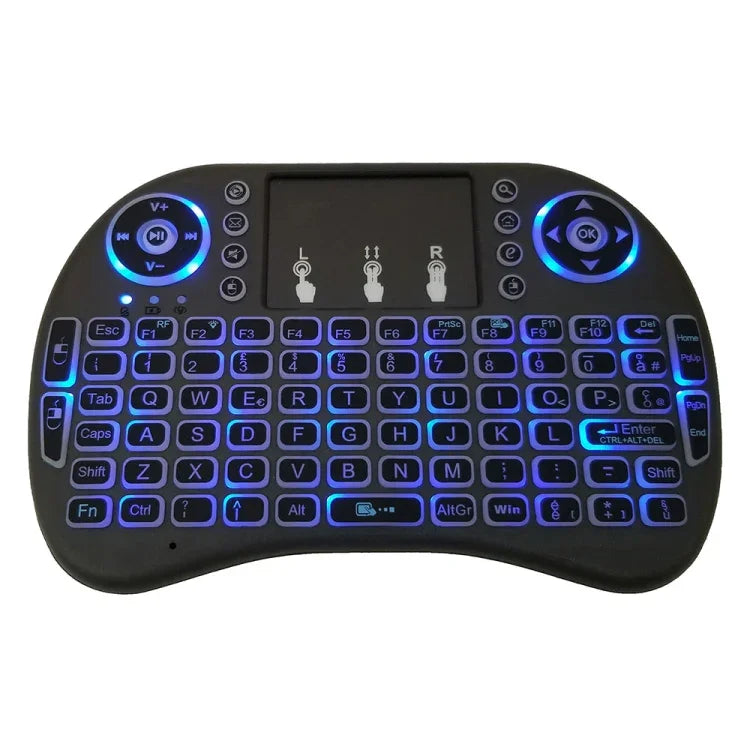 Support Language: Italy i8 Air Mouse Wireless Backlight Keyboard with Touchpad for Android TV Box & Smart TV & PC Tablet & Xbox360 & PS3 & HTPC/IPTV, Italy