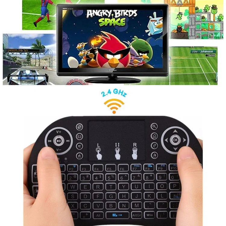 Support Language: Hebrew i8 Air Mouse Wireless Keyboard with Touchpad for Android TV Box & Smart TV & PC Tablet & Xbox360 & PS3 & HTPC/IPTV, Hebrew