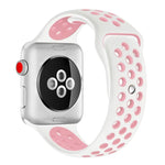 For Apple Watch Series 10 42mm / 9&8&7 41mm / SE 3&SE 2&6&SE&5&4 40mm / 3&2&1 38mm Fashionable Classical Silicone Sport Watch Band(Grey White), WA1230A, WA1230B, WA1230BG, WA1230BH, WA1230BL, WA1230BM, WA1230BR, WA1230BY, WA1230C, WA1230D, WA1230DW    ...
