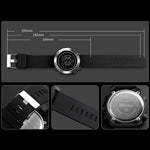 SKMEI 1426 Multifunctional Outdoor Fashion Noctilucent Waterproof White Machine Rubber Ring Digital Watch, White Machine Rubber Ring, 1426 White Machine Rubber Ring