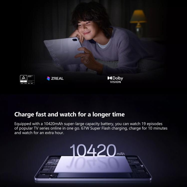 OPPO Pad 5 12.1 inch Tablet PC, 8GB+128GB, ColorOS 16.0 MediaTek Dimensity 8350 Octa Core, 8GB+128GB