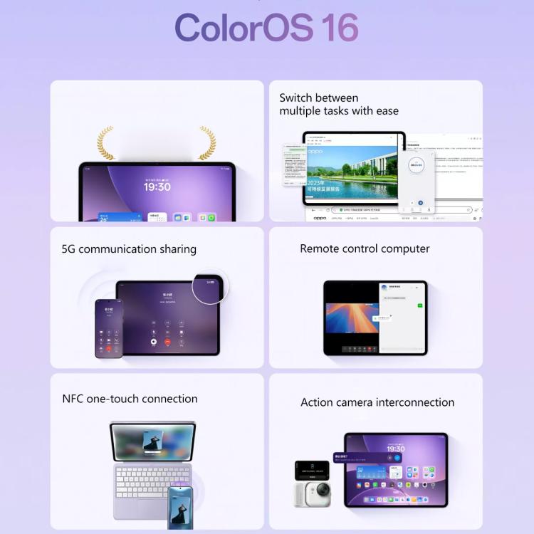 OPPO Pad 5 12.1 inch Tablet PC, 12GB+256GB, ColorOS 16.0 MediaTek Dimensity 9400+ Octa Core, 12GB+256GB