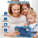 BDF 7 inch WiFi Kids Tablet PC with Spaceman Silicone Case, 2GB+32GB, Android 8.1 MTK6735 Quad Core CPU, US Plug, 4GB+64GB