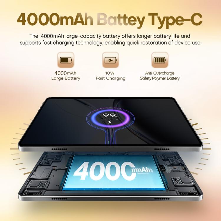 Pad 8 Ultra 10.1 inch 3G Phone Call Tablet PC, 3GB+32GB, Android 10 MTK6755 Octa Core, EU Plug, EU Plug