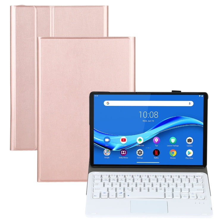 AM10-A Detachable Bluetooth Backlight Keyboard Ultrathin Horizontal Flip Leather Tablet Case with Touchpad & Holder for Lenovo M10 Plus 10.3 inch X606F, For Lenovo M10 Plus