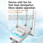 VONETS VAR1200-H 1200Mbps Wireless Bridge External Antenna Dual-Band WiFi Repeater, With 4 Antennas + DC Adapter Set, VAR1200-H With 4 Antennas + DC Adapter Set