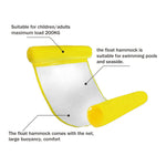 Foldable Double-purpose Backrest Float Hammock with Net, Size: 130x73cm, Size: 130x73cm (Sapphire Blue)