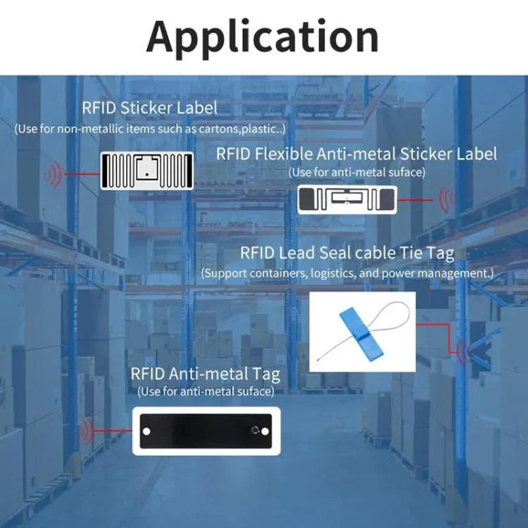 Long Range RFID UHF Portable Handheld Bluetooth Reader, Style: Standard + 2D Head, Standard + 2D Head, EU Plug, Standard + 2D Head, US Plug, Standard + 2D Head, UK Plug