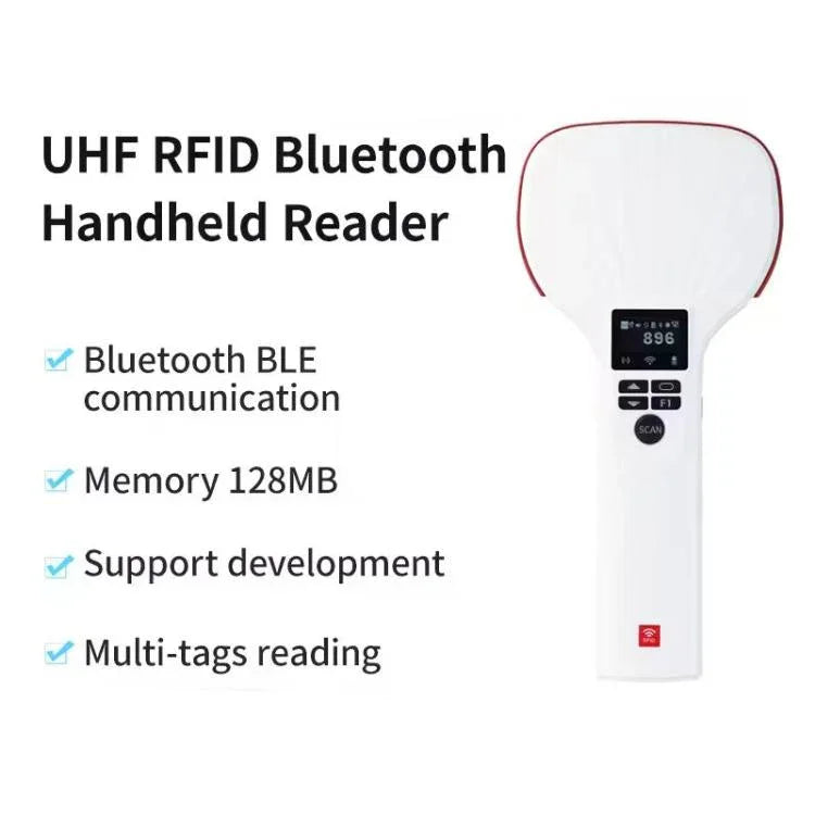E710 Chip Long Range RFID UHF Portable Handheld Bluetooth Reader, Style: Enhanced + 2D Head, Enhanced + 2D Head, EU Plug, Enhanced + 2D Head, US Plug, Enhanced + 2D Head, UK Plug