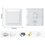 UHF Electronic Tag Identification RFID Reader / Writer 7dbi Antenna Integrated Reader, Style: RS232 Port, RS232 Port
