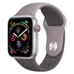 Double Colors Silicone Watch Band for Apple Watch Series 3 & 2 & 1 42mm (Light Blue+Light Pink)