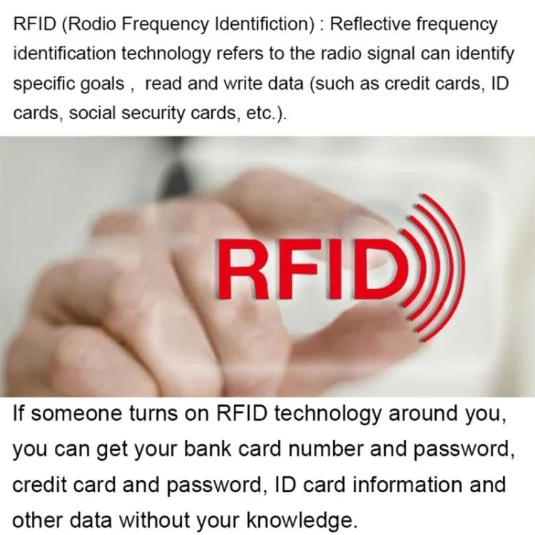100pcs Aluminum Foil RFID Blocking Credit Card ID Bank Card Case Card Holder Cover, Size: 9 x 6.3cm