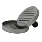Household Food Grade Aluminum Alloy Kitchen Non-stick Coating Pressure Meat Patty Cake Hamburger Mold with 40 PCS Sided Silicone Papers, 1PC Black Handle