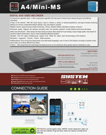 A4/Mini - MS 5 in 1 4 - Channel Dual Stream H.264 1080N Mini AHD DVR, Support AHD / TVI / CVI / CVBS / IP Signal - Trustpick