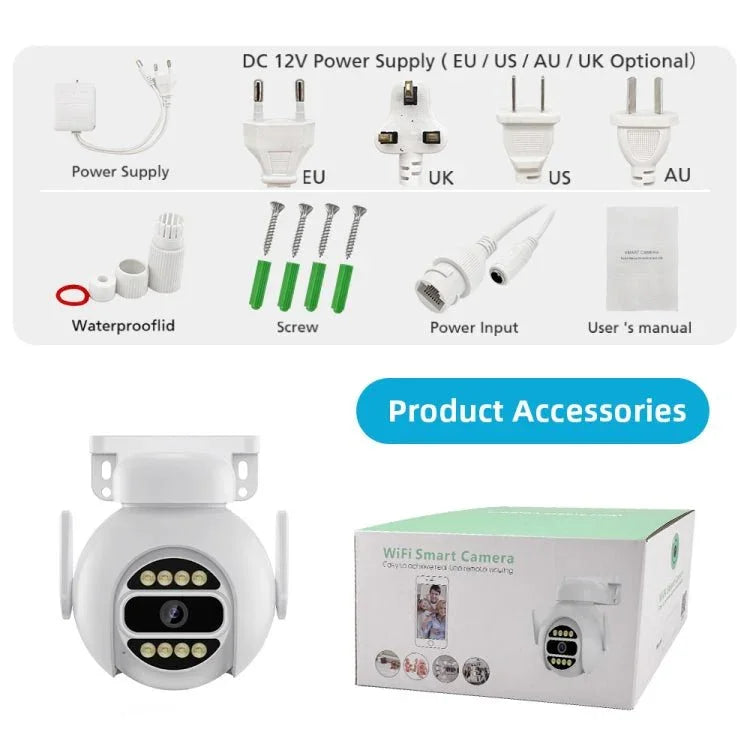 A8 - C2 2MP Smart WiFi Surveillance IP Camera, Dual - light Full Color Night Vision / Two Way Audio / TF Card - Trustpick