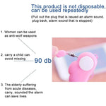 Angel Wing Anti - rape Device Personal Alarm, Self - defense Defend Wolf, Mini Alarm with 90dB Alarm Sound for Girl and Kids - Trustpick