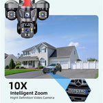 D31 9MP Multi - lens Panoramic Solar Surveillance PTZ Dome Camera - Trustpick