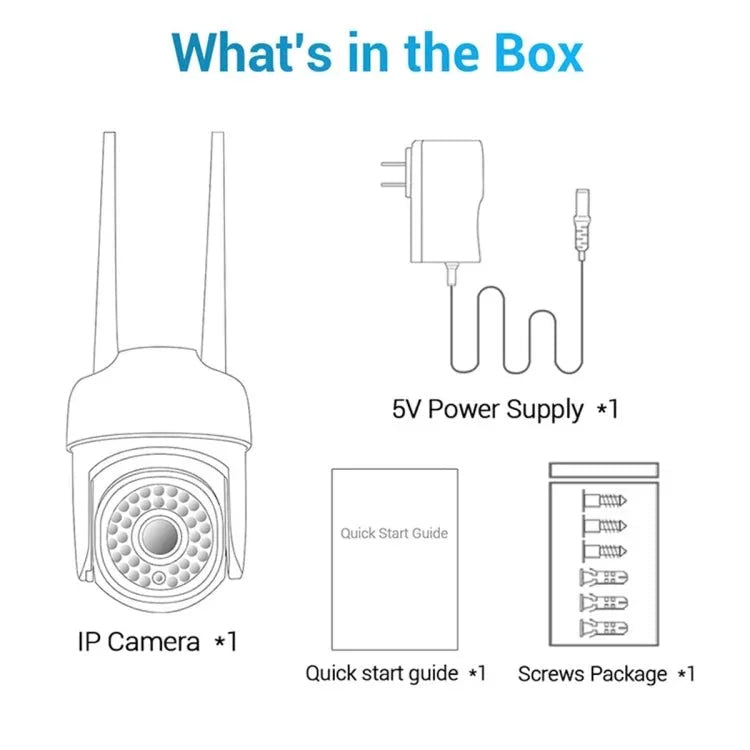 ESCAM PVR007 3MP Smart HD WiFi Camera Support Full Color Night Vision / Motion Detection / Sound Alarm / TF Card - Trustpick