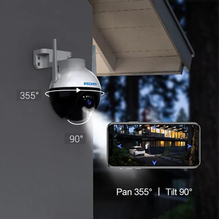 ESCAM QF300 3MP Smart WiFi IP Camera Support AI Humanoid Detection/Auto Tracking/Cloud Storage/Two - way Voice Night Vision - Trustpick