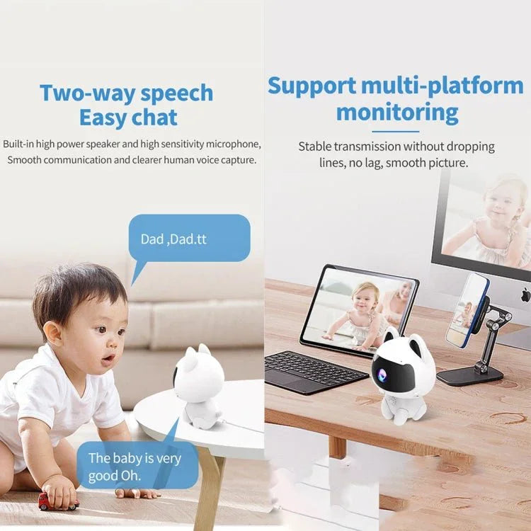 K9 Cute Pets Smart Home Camera, Support Night Vision & Two - way Voice & Motion Detection - Trustpick