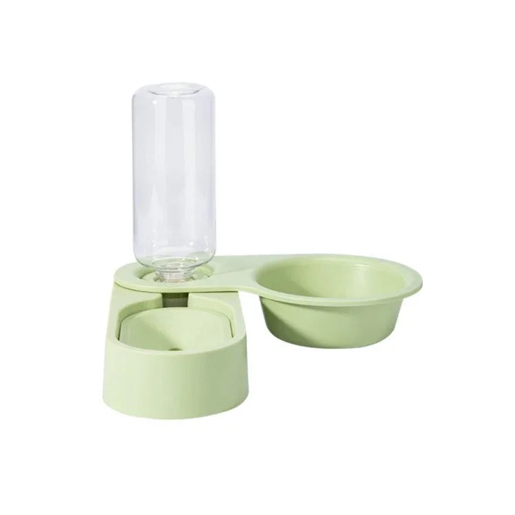 Pet Supplies Dog Cat Food Bowl Folding Rotating Double Bowl - Trustpick