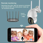 Q20 Outdoor Mobile Phone Remotely Rotate Wireless WiFi HD Camera, Support Three Modes of Night Vision & Motion Detection Video / Alarm & Recording, UK Plug - Trustpick