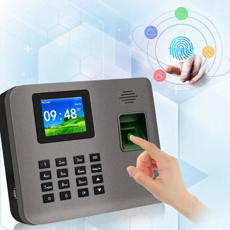 Realand AL321D Fingerprint Time Attendance with 2.4 inch Color Screen & ID Card Function & Battery - Trustpick