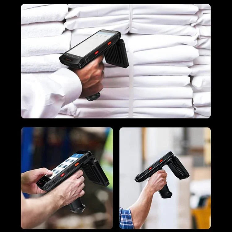 RFID UHF Handheld Intelligent Terminal PDA Scanner 915M Reader, Style: Standard Version + QR Code Scanning - Trustpick