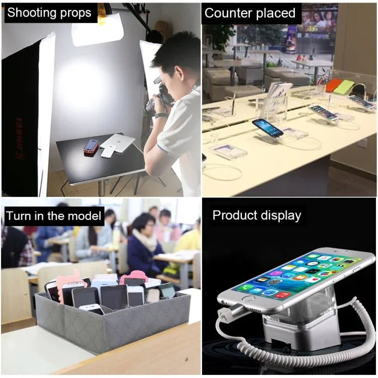 S15 Anti - theft Alarm Stand Security System Touch Burglar Alarm / Anti - theft Alarm Display Holder for iPhone & iPod & iPad with 8 Pin Port - Trustpick