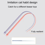 Silicone Teasing Pole Mouse Tail Cats Self - Exciting Toys - Trustpick