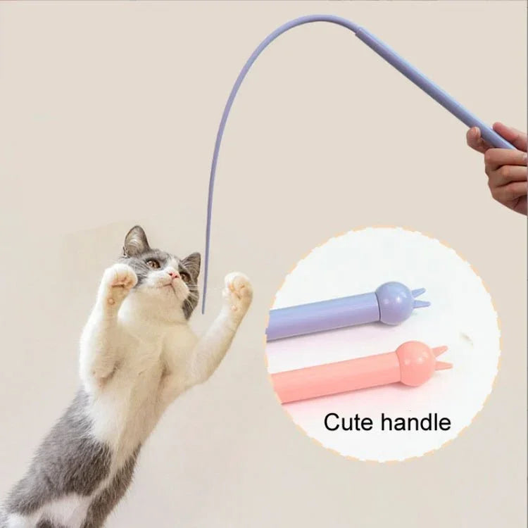 Silicone Teasing Pole Mouse Tail Cats Self - Exciting Toys - Trustpick