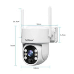 SriHome DH005 4MP 2K Low Power Consumption Wireless Security Camera System with Solar Panel - Trustpick
