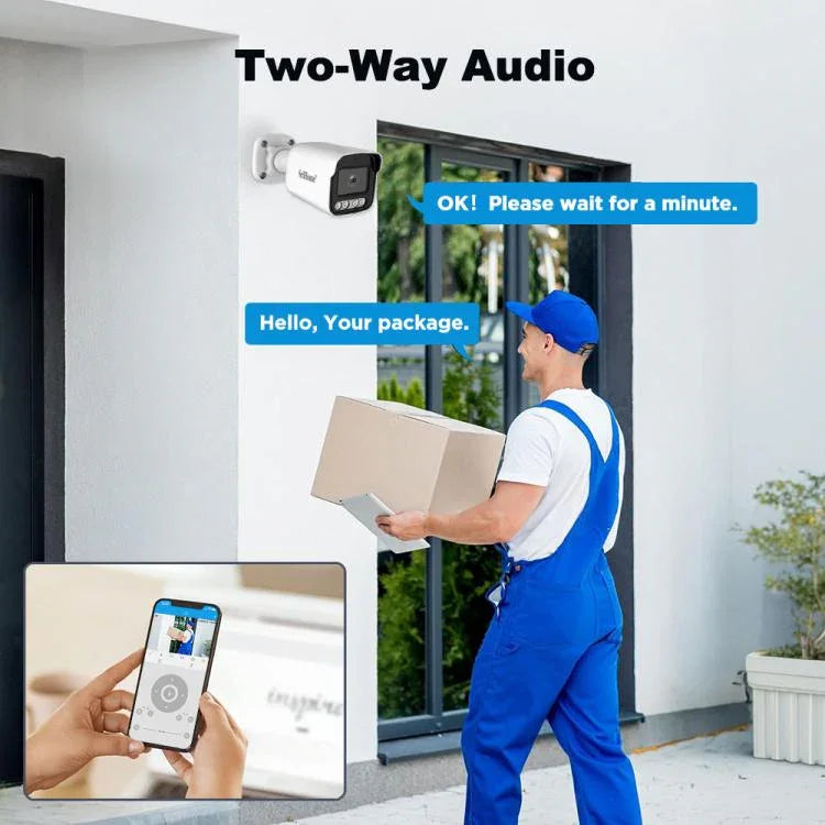 SriHome NVS005 - POE065 5MP HD 4 - CH POE Camera Network Video Recorder Kit - Trustpick