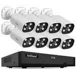 SriHome NVS008 - AHD006 2MP HD 8 - CH XVR NVR Camera Network Video Recorder Kit - Trustpick