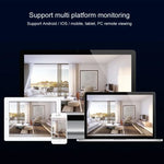 T23 2288 x 1288P Full HD Solar Powered WiFi Camera, Support PIR Alarm, Night Vision, Two Way Audio, TF Card - Trustpick