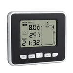 TS - FT002 Multifunctional Ultrasonic Electronic Water Tank Level Gauge With Indoor Temperature Thermometer Clock Display Water Level Gauge - Trustpick