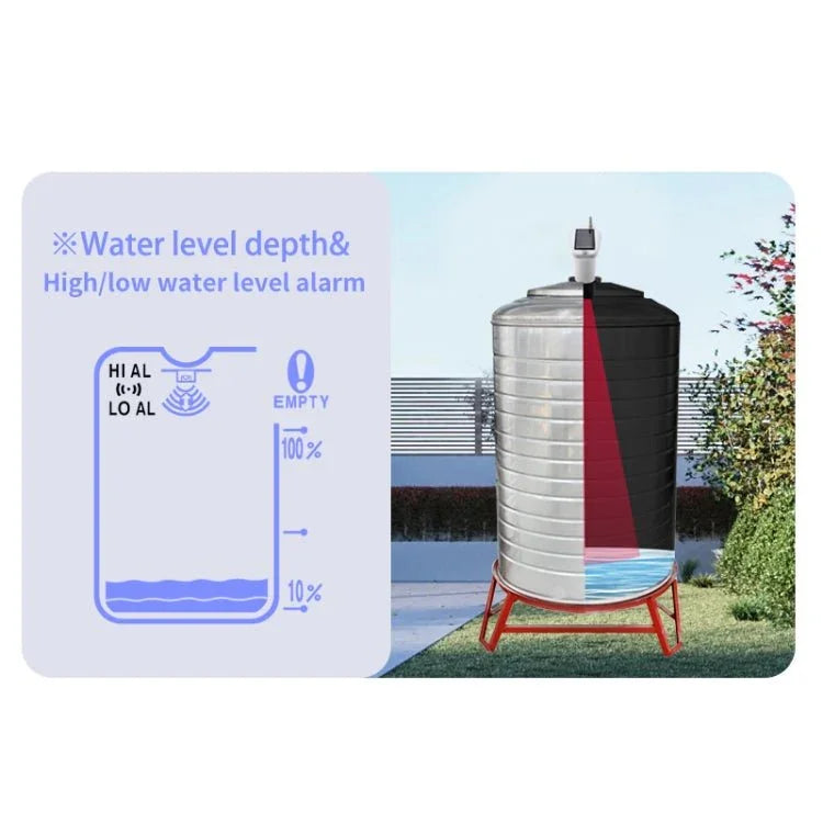 TS - FT003 Solar Charging Ultrasonic Liquid Level Meter - Trustpick