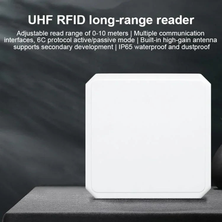 UHF RFID Long Range Integrated Reader with Built - in 9dBi Antenna, Style: Add WiFi Communication - Trustpick