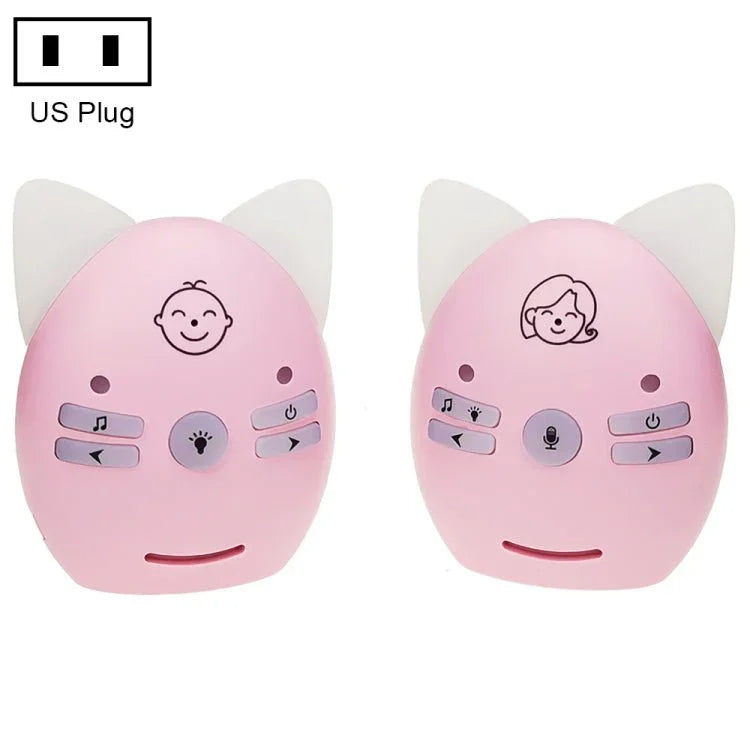 Wireless Audio Baby Monitor Support Voice Monitoring + Intercom + Night Light without Battery - Trustpick