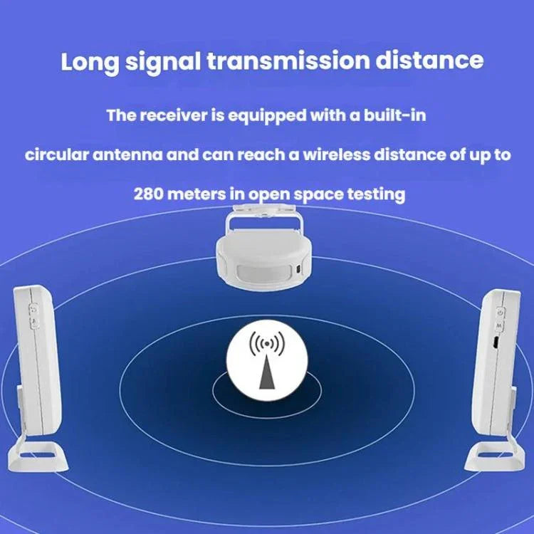 Wireless Infrared Sensor Split Supermarket Welcome Doorbell - Trustpick